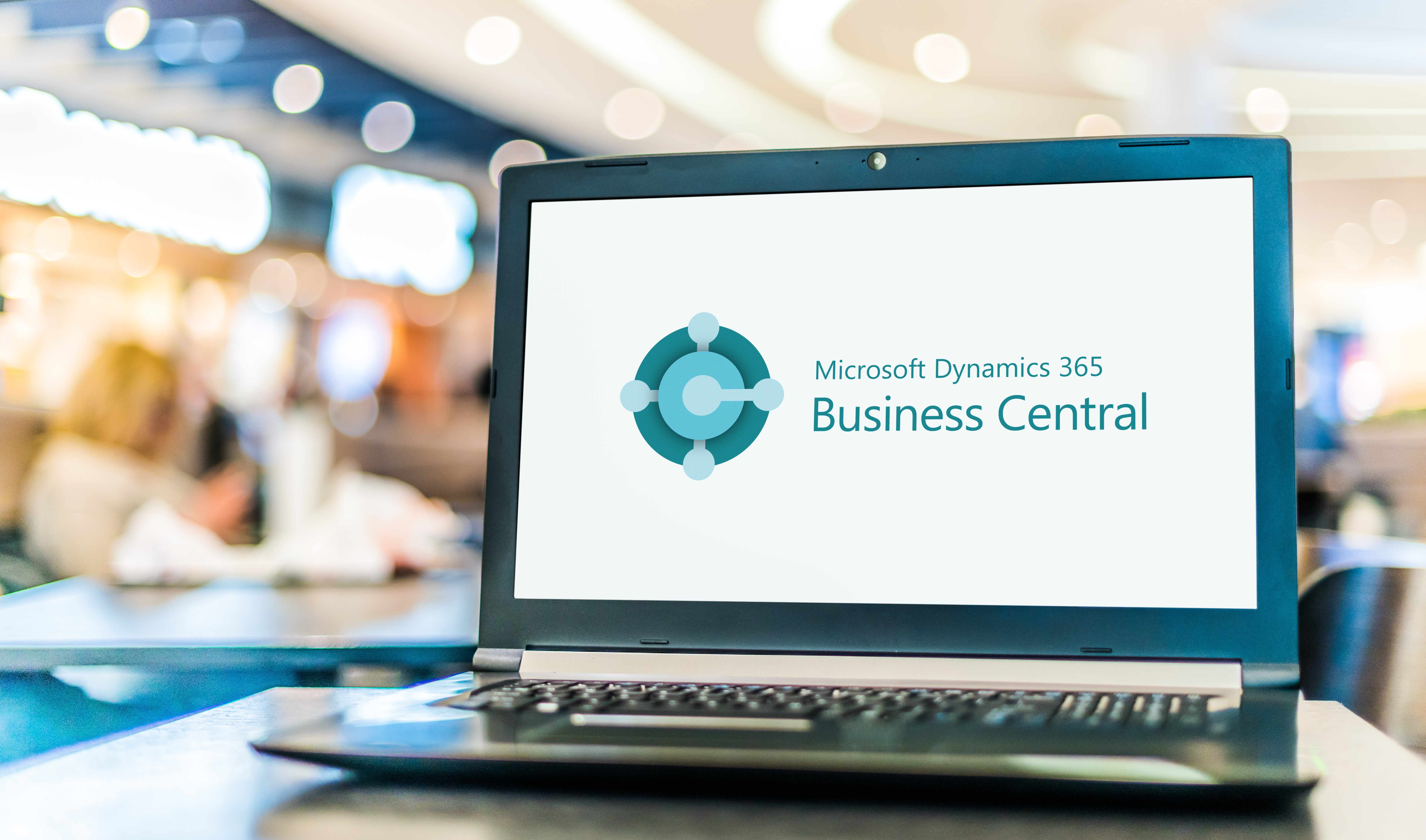 Business Central Dynamics 365 on a laptop screen