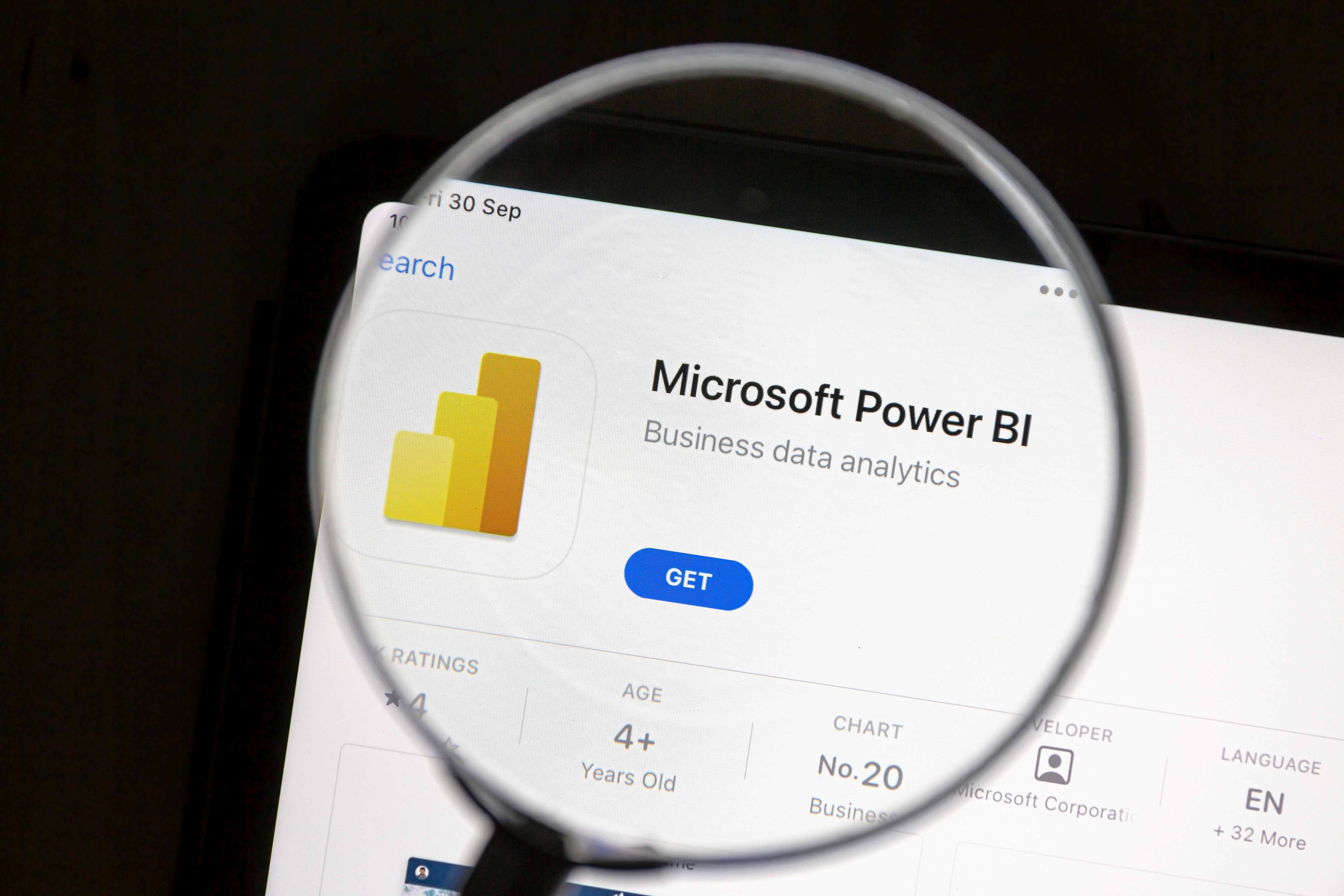 Microsoft Power BI app. Microsoft Power BI is an interactive data visualization software developed by Microsoft